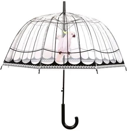Umbrela de ploaie, plastic, model papagal, diametru 81 cm