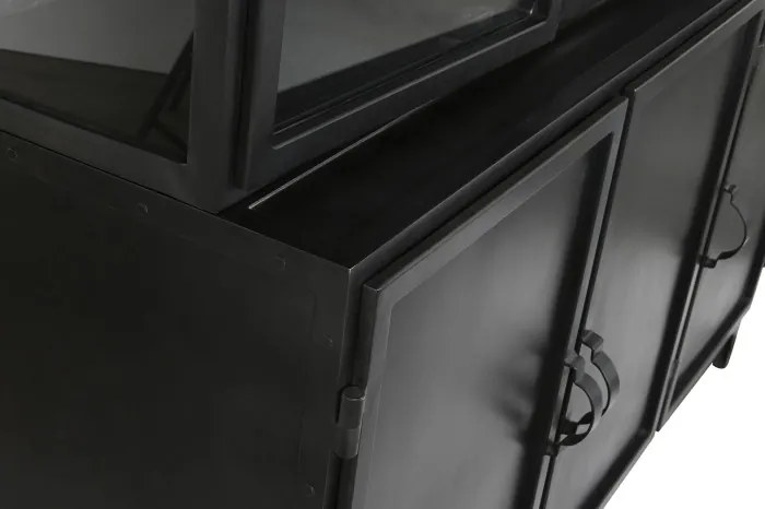 Vitrina, neagra, din metal, Eclipse