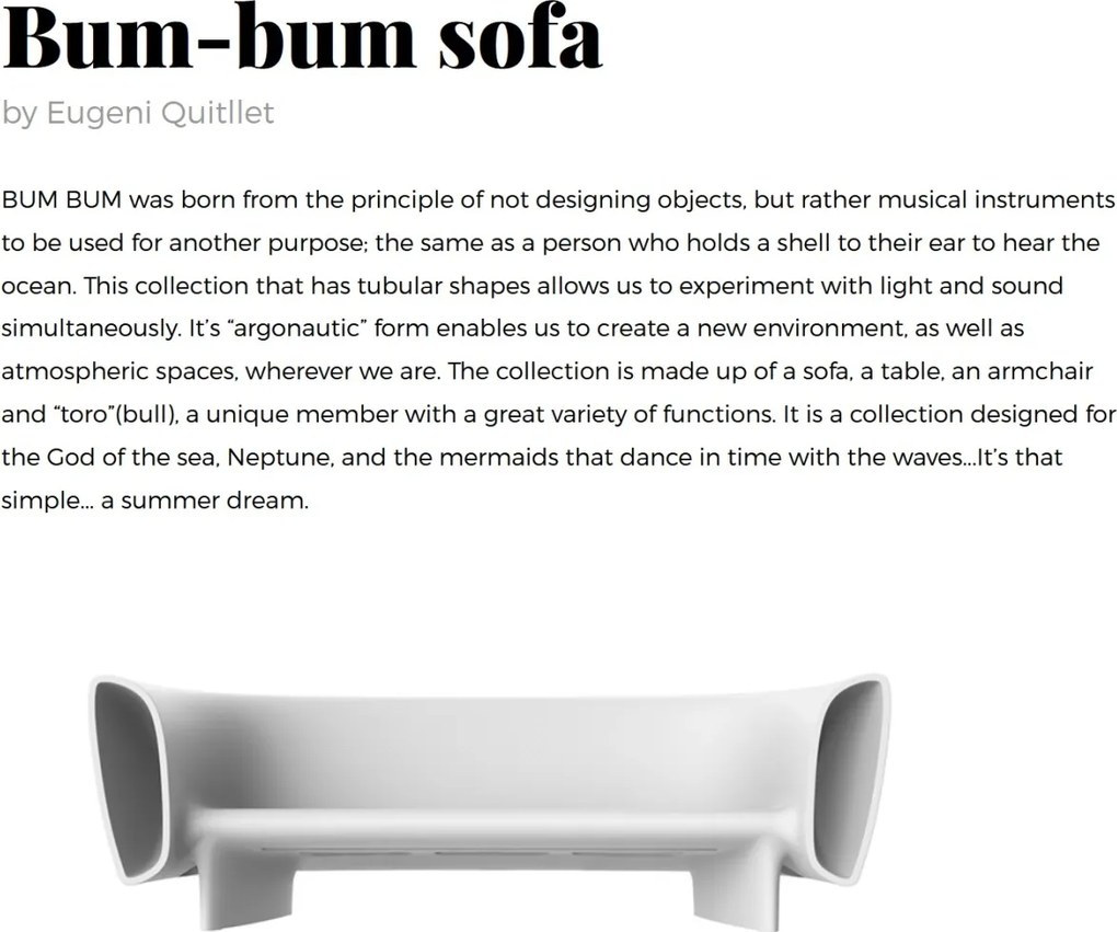 Canapea de exterior / interior design modern premium BUM-BUM