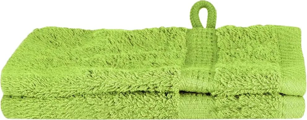 vidaXL Prosop pentru musafiri SOLUND 2 pcs Verde 15 x 21 cm 550 gsm