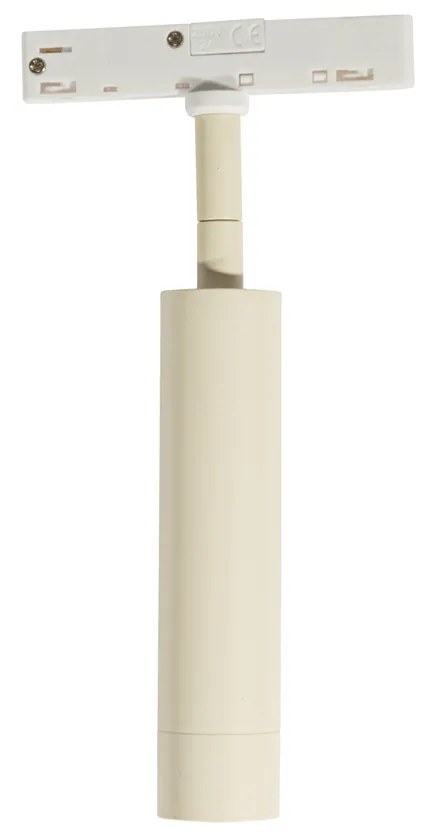 Spot modern bej cu alb pentru sistem de șine monofazat - Slimline Uzzy