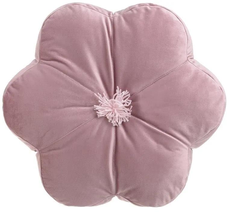 Perna Pink Flower catifea 45 x 45 cm