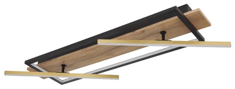 Plafoniera LED design indistrial Beatrix negru 81,5,5x40,5cm