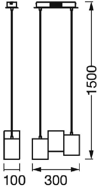 Lustră LED pe cablu dimabilă DECOR WOOD 3xLED/7W/230V Wi-Fi Ledvance