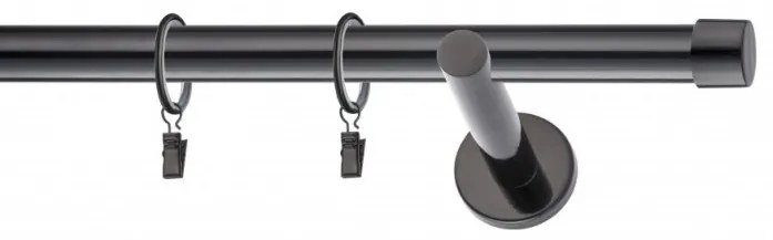 Galerie SIMPLA PRINDERE PERETE PICIOR UNIVERSAL 25 mm DOP NEGRU (Alege marime: 200 cm)
