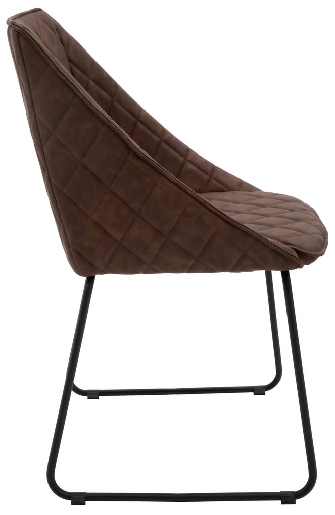 Scaun tip fotoliu Office, structura metalica, piele ecologica - MARO