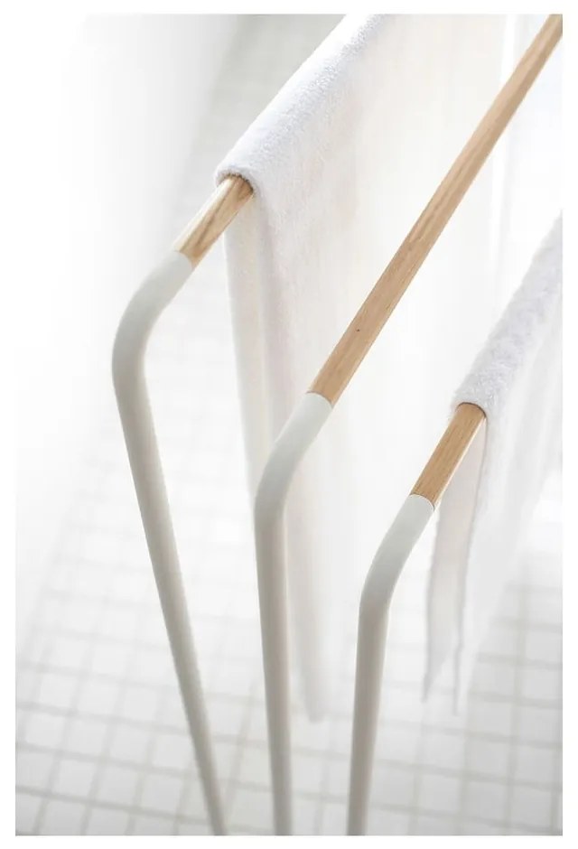 Suport pentru prosoape YAMAZAKI Plane, alb