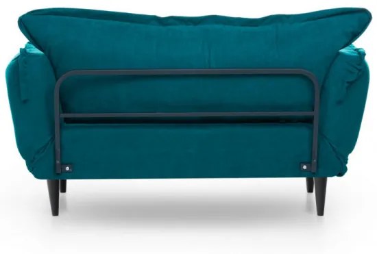 Canapea cu 2 Locuri Vino Daybed, Verde Petrol, Extensibila
