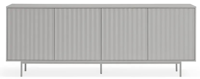 Comodă gri joasă 211x80 cm Sierra – Teulat