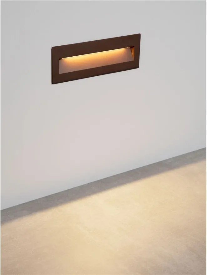 Spot incastrabil exterior IP65, LED CCT Ray corten