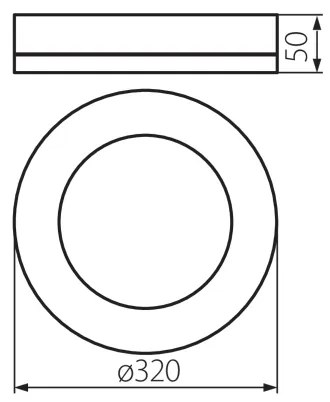 Plafonieră LED de exterior Kanlux 31491 TURA LED/24W/230V 4000K IP65 negru