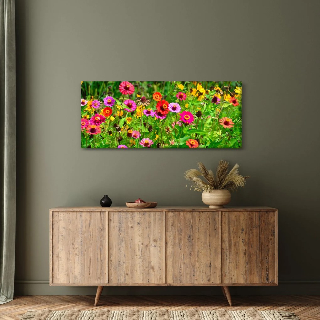 Tablou cu flori de luncă (120x50 cm)