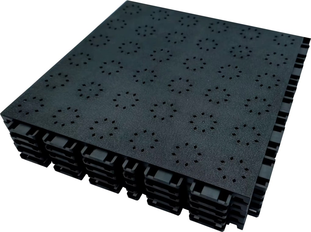 Dale TPE pentru podea cort pliabil (30x30 cm) - Cort 2×2 = 49 buc. (suprafață 212 × 212 cm) -