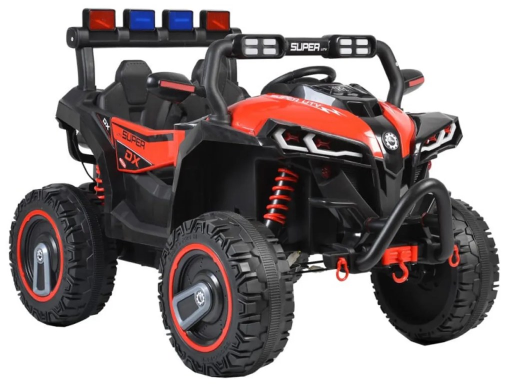 Masinuta Electrica cu acumulator pentru copii NOVOKIDS™ Super Beasty Buggy UTV , 2 locuri, Cu faruri luminoase, Telecomanda, 3-9 ani , max 30 kg ,