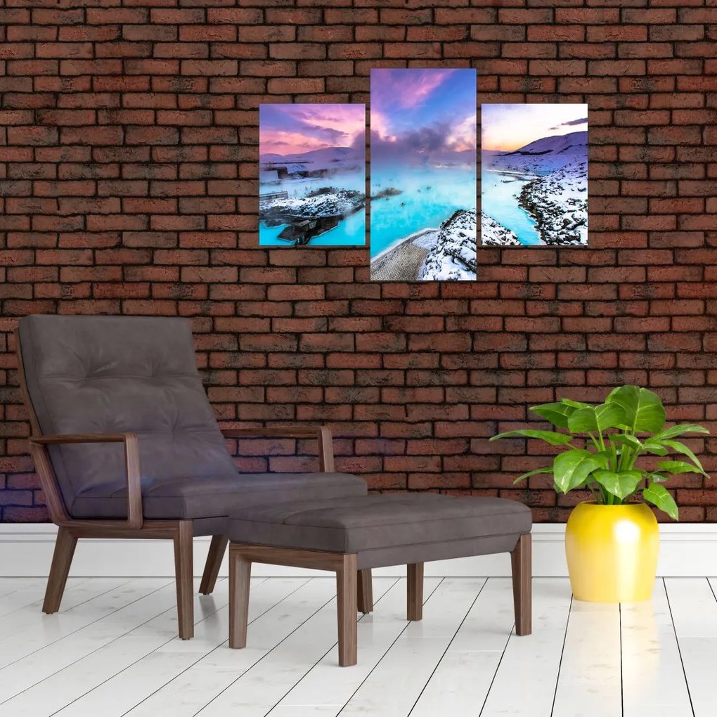 Tablou - Laguna albastră din Islanda (90x60 cm)