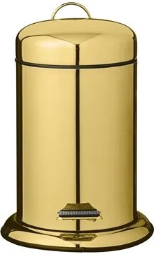 Cos de gunoi auriu cu sistem inchidere usor 22x29,5 cm Bloomingville