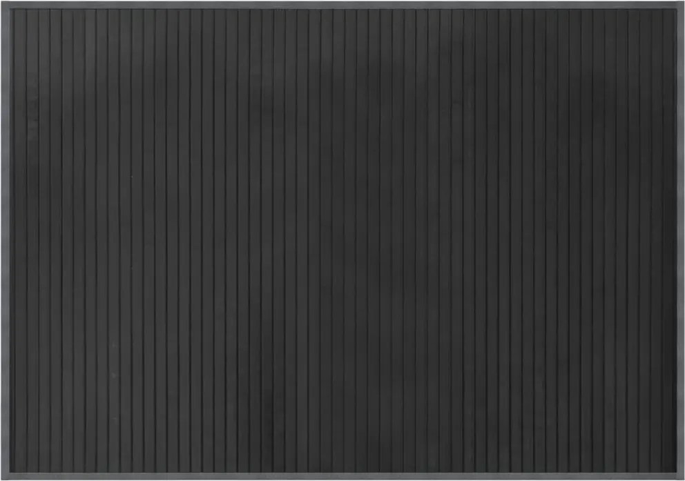 vidaXL Covor dreptunghiular, gri, 70x100 cm, bambus