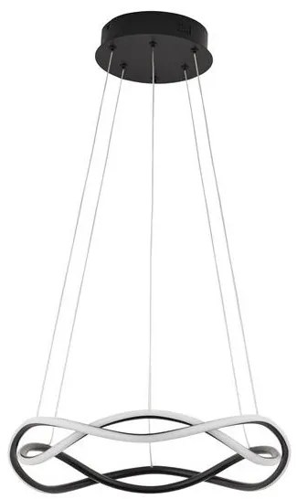 Lustra LED suspendata design modern JINAL Black 45cm