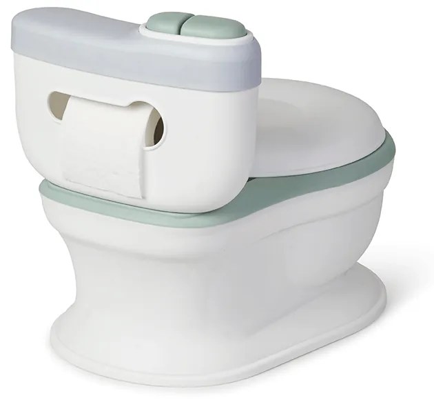 Olita de tip WC, muzicala, alb si mint
