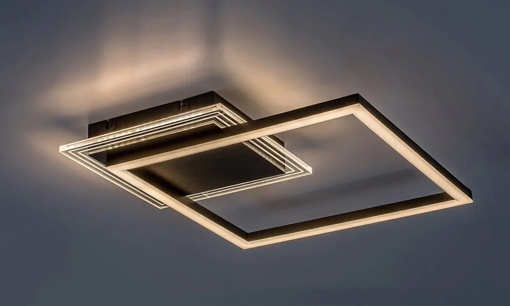 Plafoniera LED design geometric Ottavia 37,5x17cm