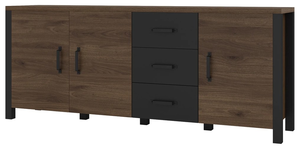 Zondo Comodă Oralee Typ 47 (okapi + negru mat). 1042091