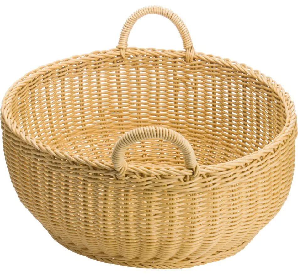 Coș rotund cu două mânere Westmark 42 x 19 cm ,bej