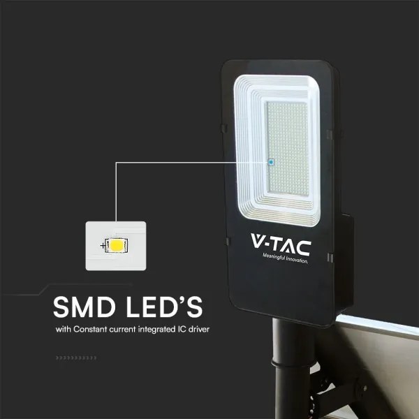 Lampă stradală solară LED reglabilă HYBRID LED/50W/230V 6500K IP65 + DO
