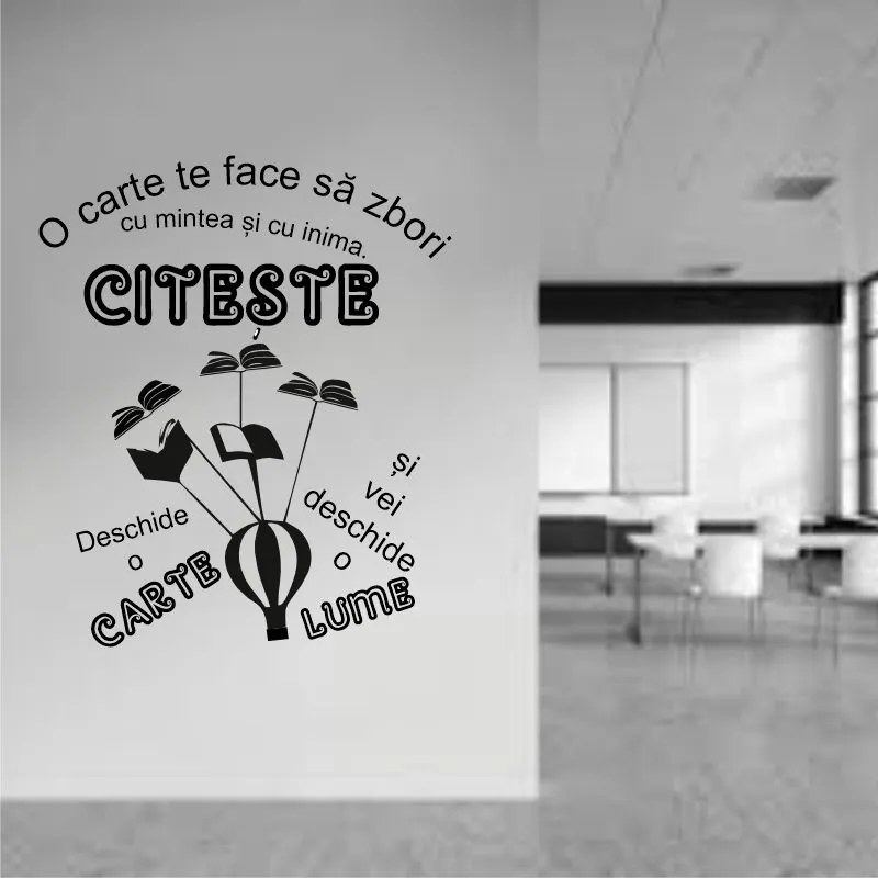 Sticker perete O carte, o lume
