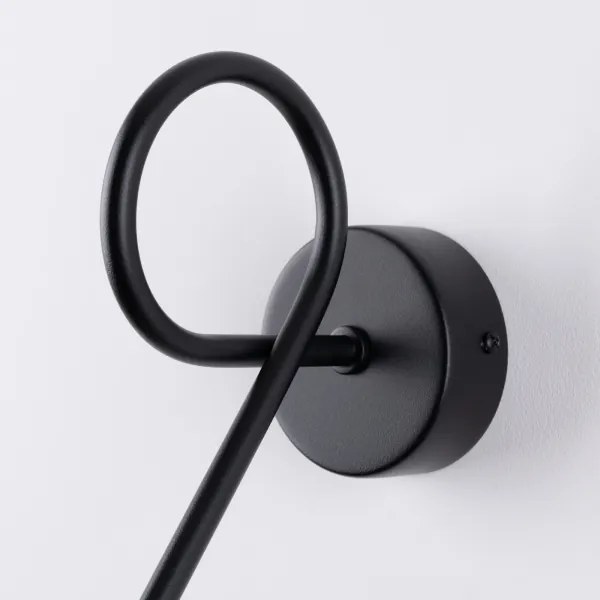 Lampă de perete Sollux SL.1433 LOOP 1xE27/15W/230V negru