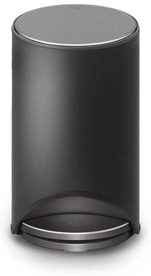 Coș de gunoi negru mat cu pedală din metal 10 l Arc – Joseph Joseph