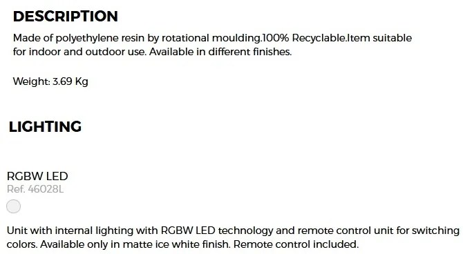 CORP DE ILUMINAT LED RGB DECORATIV MORA LAMP