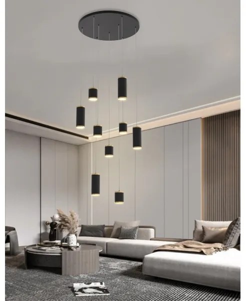 Lustră LED dimabilă pe cablu Wofi 5003-904 TOULOUSE LED/57W/230V negru/auriu