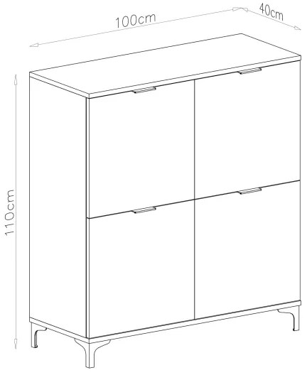 Dulap LORA stejar artizan