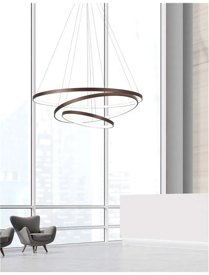 Lustra moderna suspendata, diametru 80cm, LED Ferrol NVL-6265004