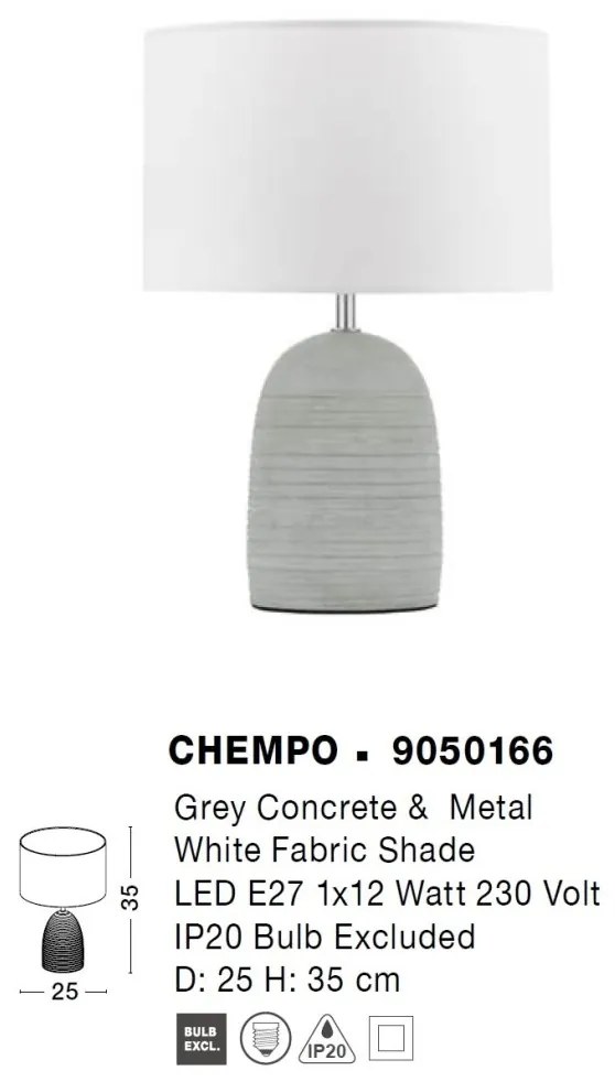 Veioza/Lampa de masa design decorativ CHEMPO
