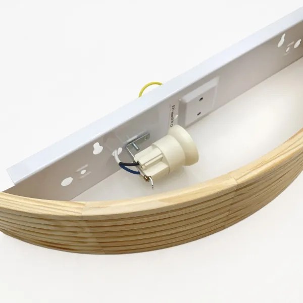 Aplica de perete NATURAL MODERN 1xE27/15W/230V din lemn de pin