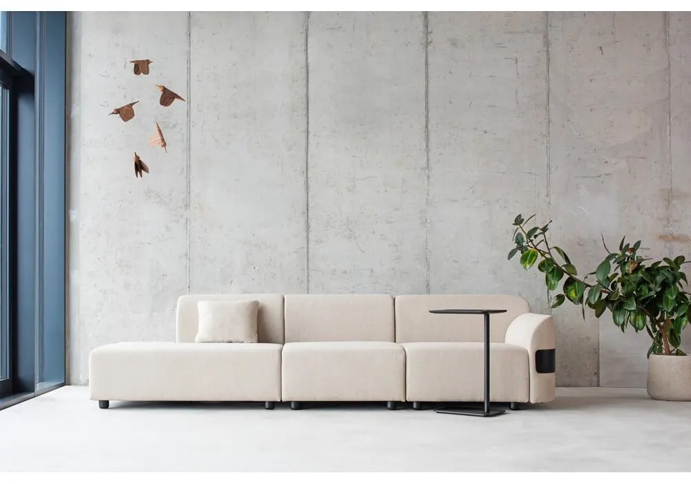 Pernă gri deschis pentru canapea modulară cu husă din lână și in Hugg - Gazzda