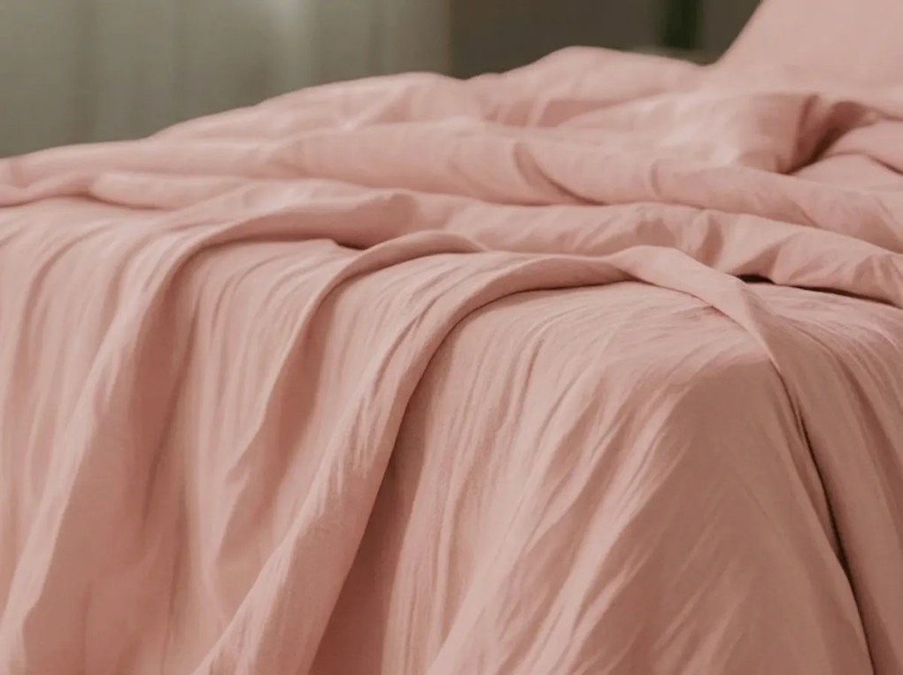 Lenjerie de pat din muselina MOELLIN roz vechi Dimensiune lenjerie de pat: 70 x 90 cm | 140 x 200 cm