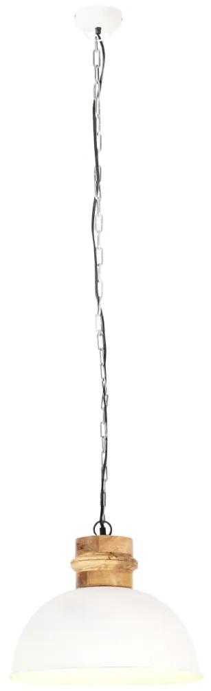 Lampa suspendata industriala, alb, 42 cm, mango, E27, rotund Alb, 42 cm, 1, 1