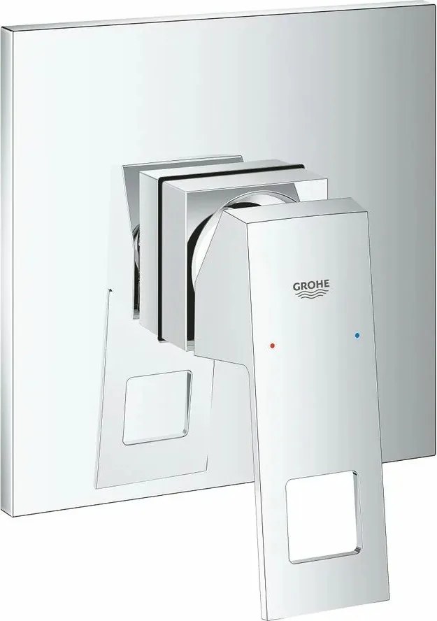 Baterie dus incastrata Grohe Eurocube crom lucios