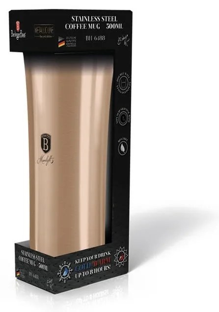 Berlinger Haus Cană termică Rosegold Metallic Line, 500 ml