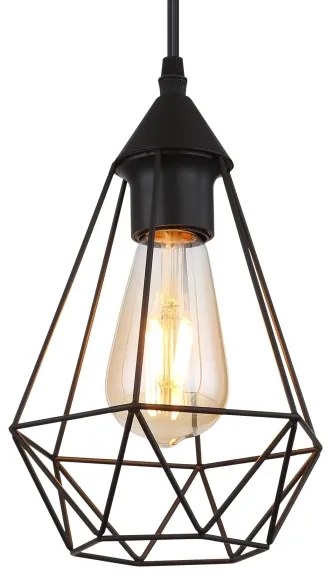Lustră pe cablu Globo 15745H ZACHARY 1xE27/60W/230V d. 17 cm