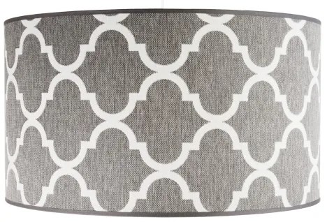 Lustră pe cablu Duolla MAROKO 1xE27/40W/230V d. 45 cm gri/alb