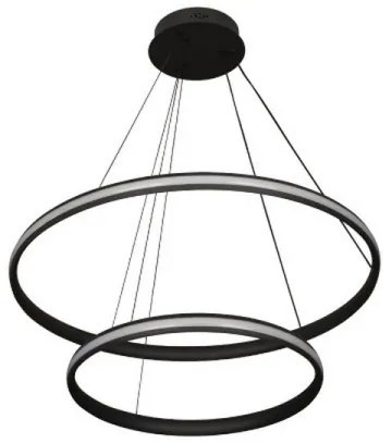 Lustră LED reglabilă suspendată pe cablu, 90W/230V, 3000-6500K, Ø 60 cm, cu telecomandă