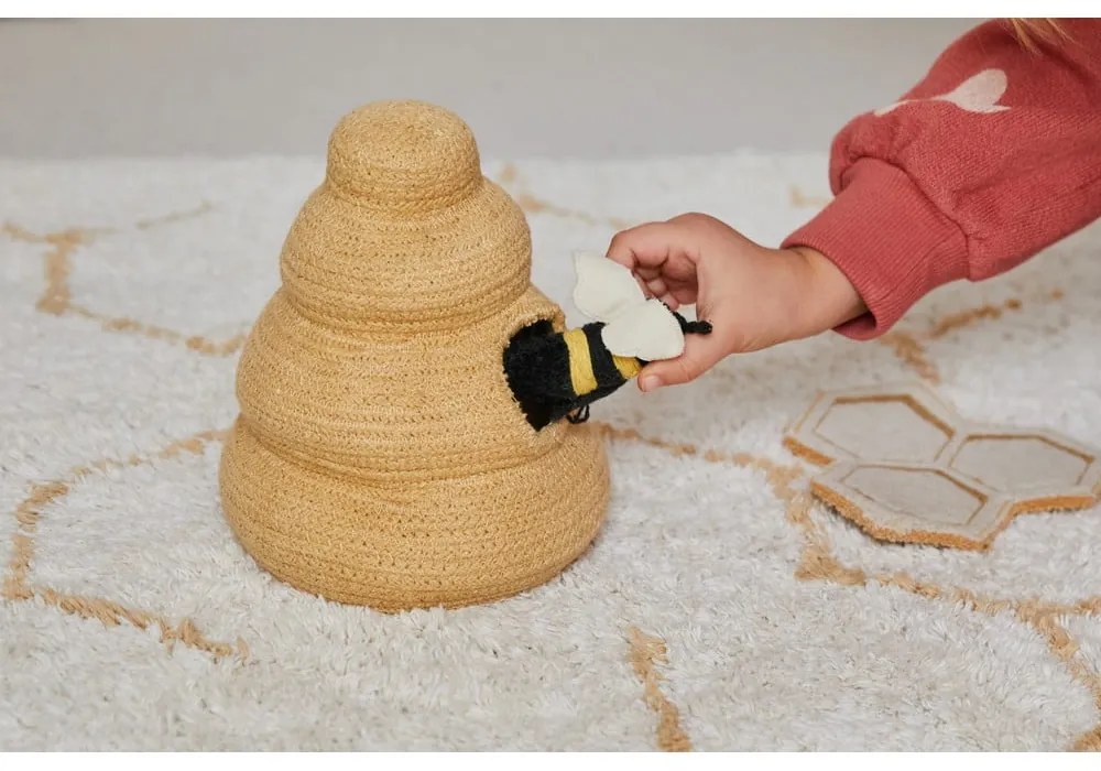 Covor de joacă pentru copii crem din bumbac 90x130 cm Pollination – Lorena Canals