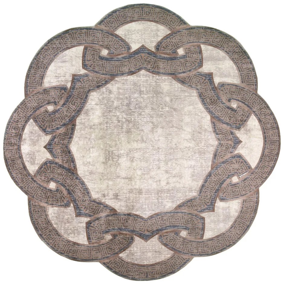 Covor rotund bej ø 80 cm - Vitaus