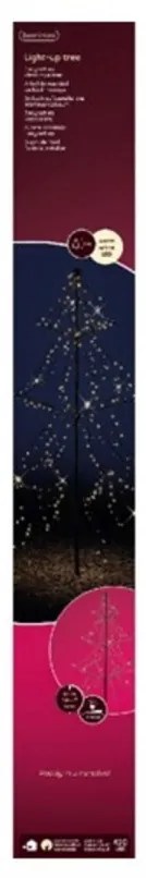 Decoratiune luminoasa Tree metal light-up, Lumineo, H200 cm, 420 LED-uri, lumina calda