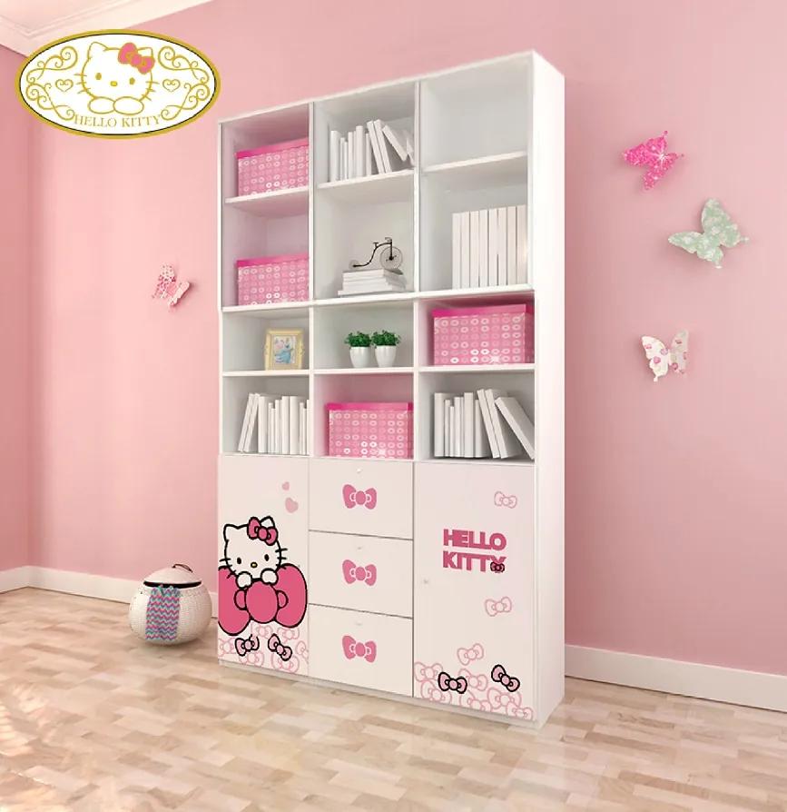 Etajera copii 2 usi 3 sertare Hello Kitty