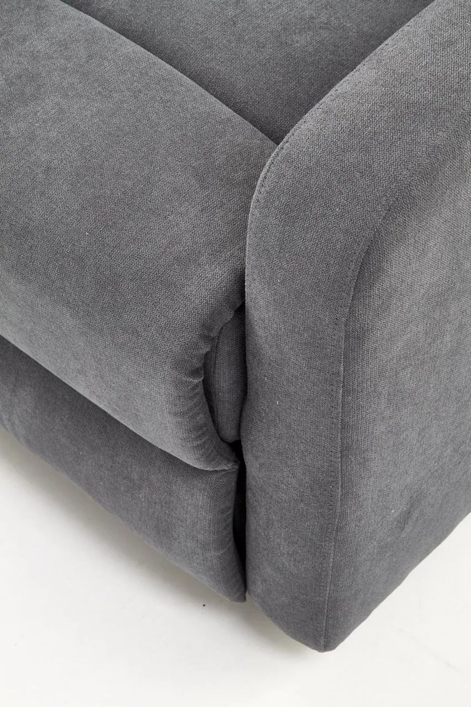 Fotoliu recliner Oslo 1S stofa gri inchis H100 cm