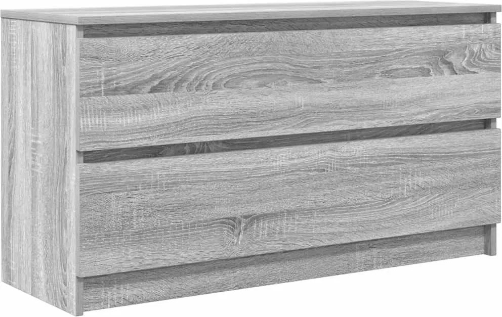 vidaXL Comodă TV, gri sonoma, 100x35x54 cm, lemn compozit